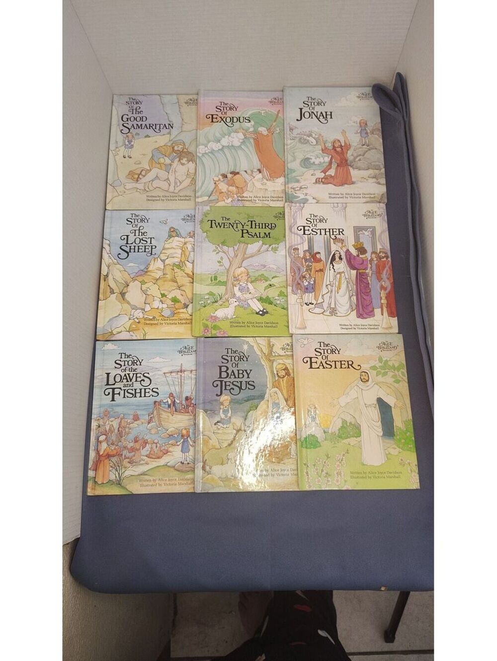 Alice in Bibleland 9 Book Lot Grolier Vintage Bible Stories Davidson Kids